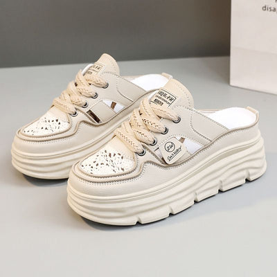 Lightweight Breathable Shoes Thick Sole Hollow Design Comfortable
