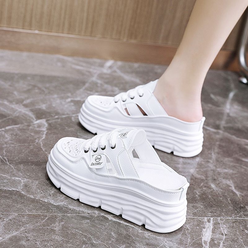 Lightweight Breathable Shoes Thick Sole Hollow Design Comfortable