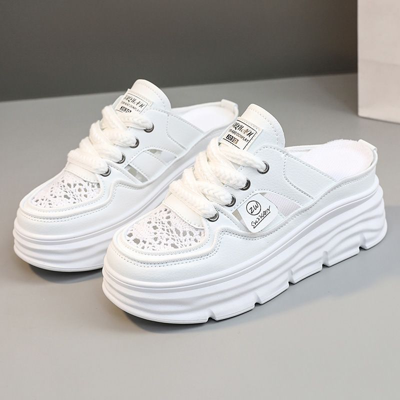 Lightweight Breathable Shoes Thick Sole Hollow Design Comfortable