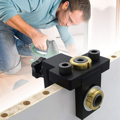 Adjustable Doweling Jig 3 In 1 Woodworking Locator Puncher Tool