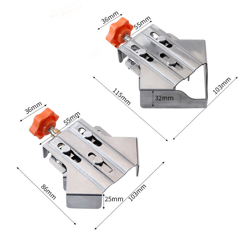 Multipurpose Stainless Steel 90 Degree Corner Clamp For Woodwork