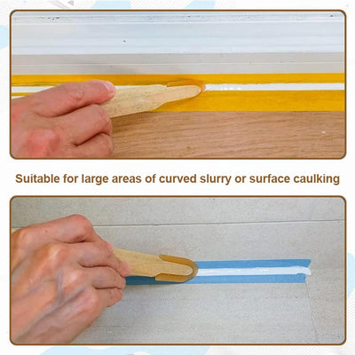 Extended Length Rubber Spatula Caulking Tool For Precise Application