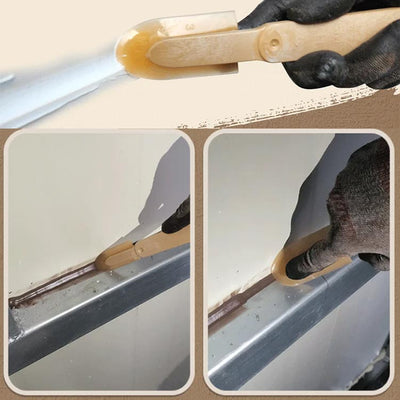 Extended Length Rubber Spatula Caulking Tool For Precise Application