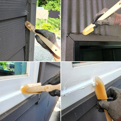 Extended Length Rubber Spatula Caulking Tool For Precise Application