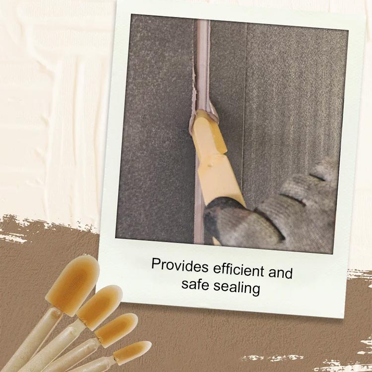 Extended Length Rubber Spatula Caulking Tool For Precise Application