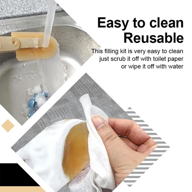 Extended Length Rubber Spatula Caulking Tool For Precise Application