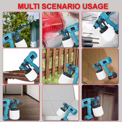 Wireless Electric Paint Sprayer Portable Cordless Spray Gun Tool