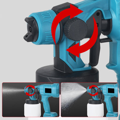 Wireless Electric Paint Sprayer Portable Cordless Spray Gun Tool