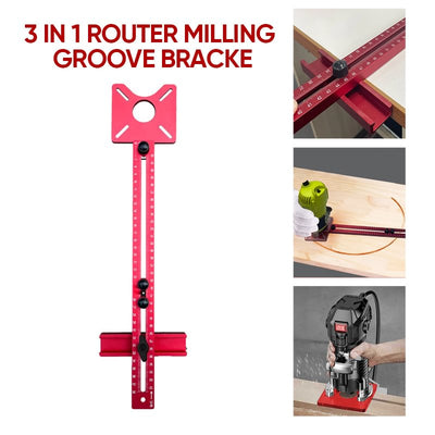3 In 1 Router Milling Groove Bracket For Precise Woodworking