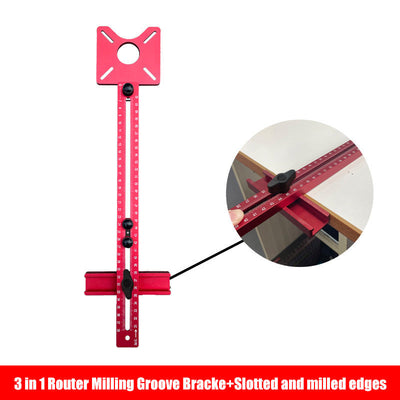 3 In 1 Router Milling Groove Bracket For Precise Woodworking
