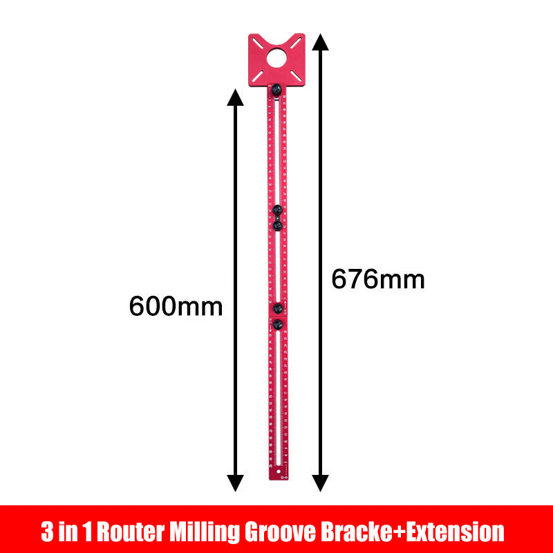 3 In 1 Router Milling Groove Bracket For Precise Woodworking
