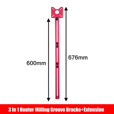 3 In 1 Router Milling Groove Bracket For Precise Woodworking
