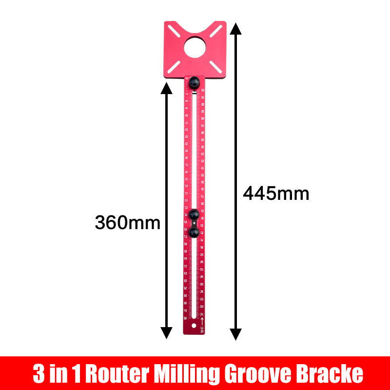 3 In 1 Router Milling Groove Bracket For Precise Woodworking
