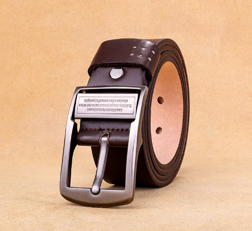 Men's Leather Belt Classic Business Style Genuine Leather Strap