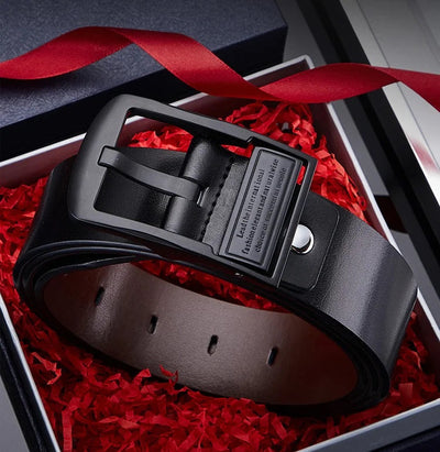 Men's Leather Belt Classic Business Style Genuine Leather Strap