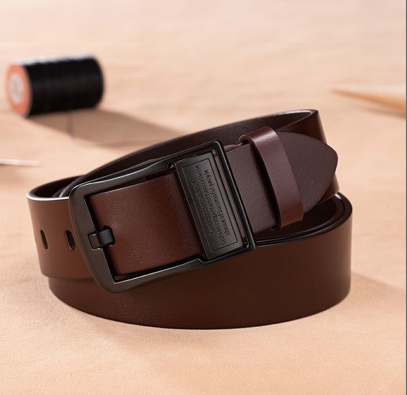 Men's Leather Belt Classic Business Style Genuine Leather Strap