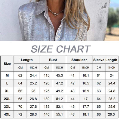 Women's Casual Lapel Collar Shirt Stylish Turn Down Collar Top