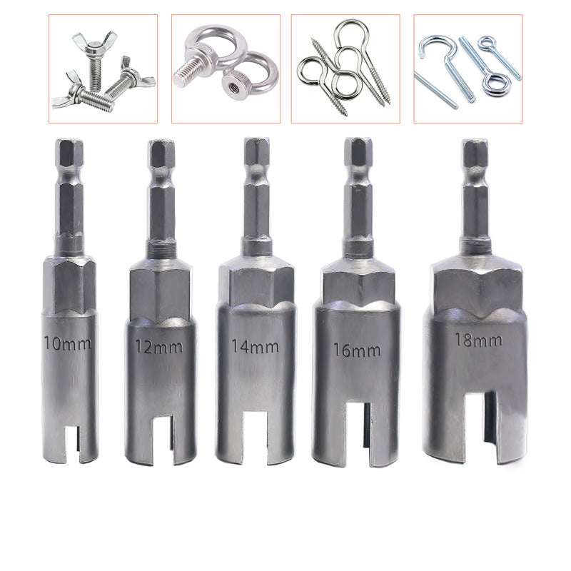 6.35mm Hex Shank Socket Adapter Nut Driver Kit Set