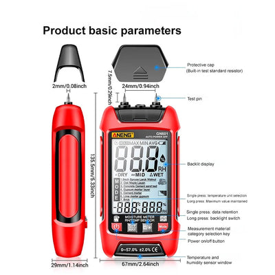 Automatic Digital Multimeter Small Universal Display Anti-Burning Meter