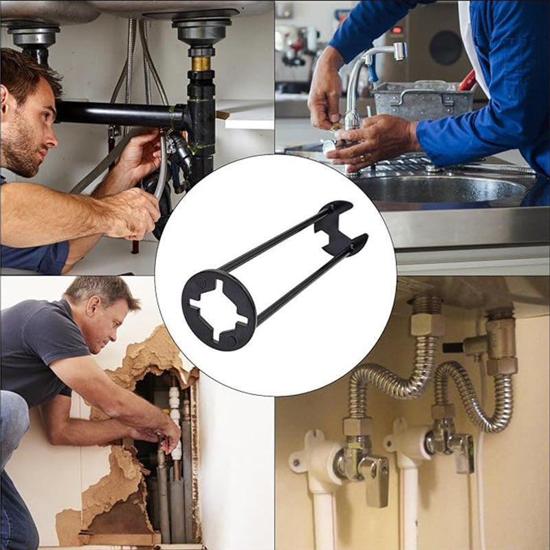Multifunctional Double-Ended Sink Wrench Tool For Plumbing