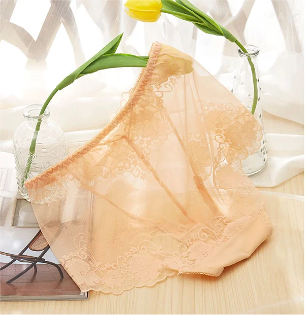 Silk Lace Panties For Women Handmade Elegant Comfort