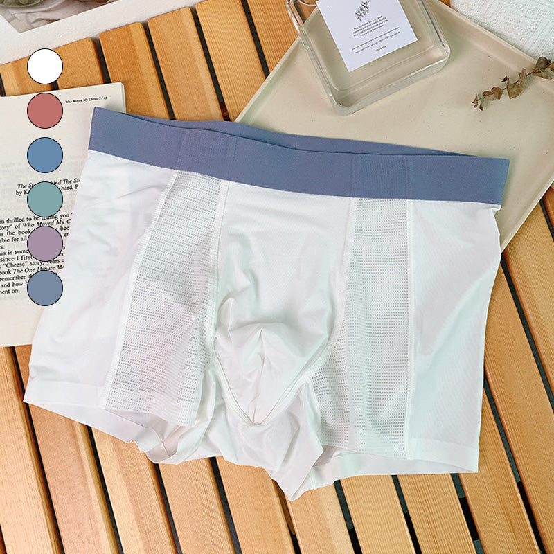 Summer Men's Ice Silk Underpants Breathable Lightweight Comfort