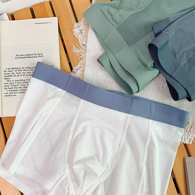 Summer Men's Ice Silk Underpants Breathable Lightweight Comfort