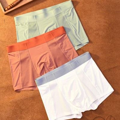 Summer Men's Ice Silk Underpants Breathable Lightweight Comfort