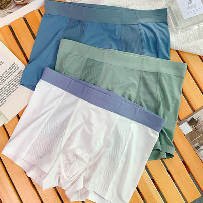Summer Men's Ice Silk Underpants Breathable Lightweight Comfort