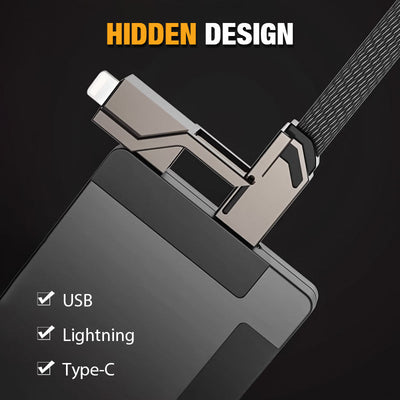4-in-1 Fast Charging Cable With Data Sync For Multiple Devices