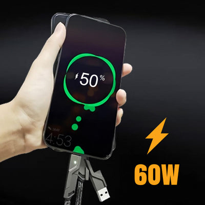 4-in-1 Fast Charging Cable With Data Sync For Multiple Devices