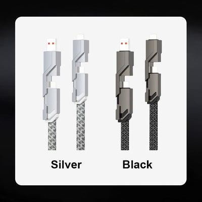 4-in-1 Fast Charging Cable With Data Sync For Multiple Devices