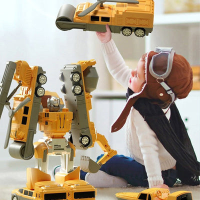 Magnetic Transform Engineering Car Toy Building Construction Set