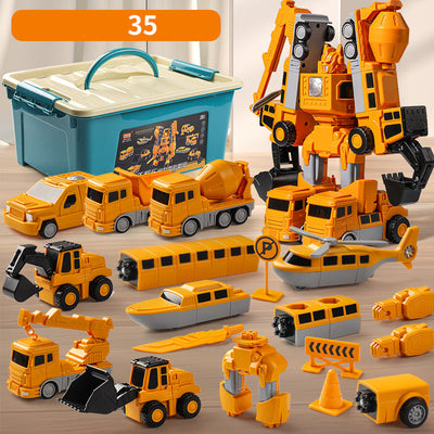 Magnetic Transform Engineering Car Toy Building Construction Set