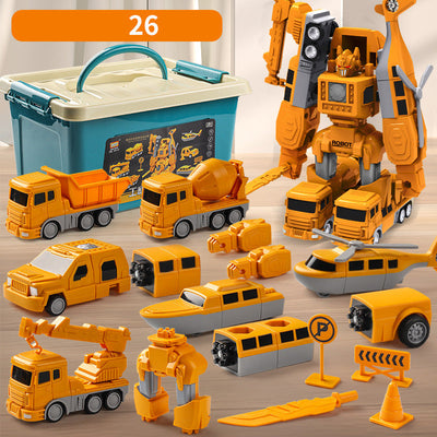 Magnetic Transform Engineering Car Toy Building Construction Set