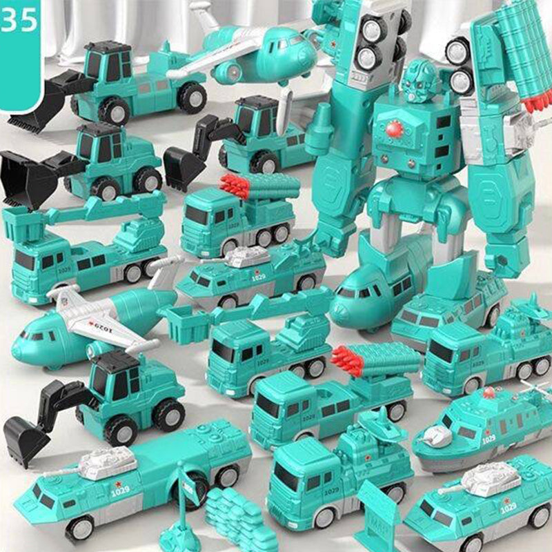 Magnetic Transform Engineering Car Toy Building Construction Set