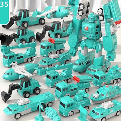 Magnetic Transform Engineering Car Toy Building Construction Set