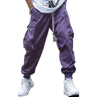 Men's Jogger Pants Casual Loose Vintage Style With Flap Pockets