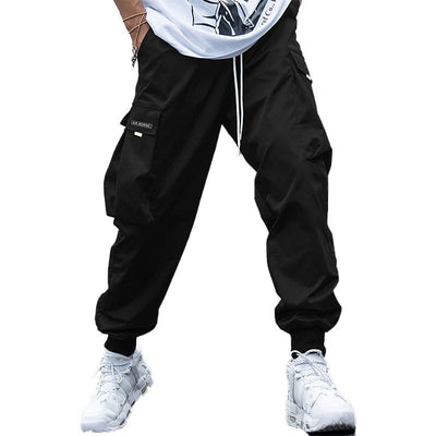 Men's Jogger Pants Casual Loose Vintage Style With Flap Pockets