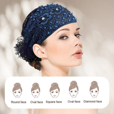 Floral Lace Headscarf Elegant Lightweight Scarf For Women