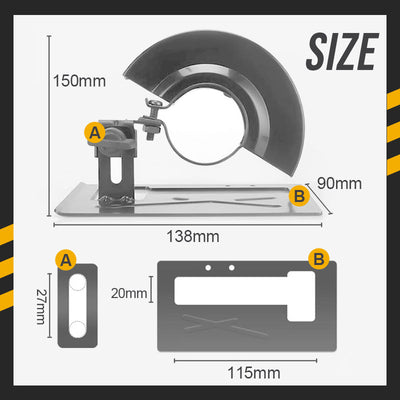 Cutting Stand Protective Cover Kit For Angle Grinder Use