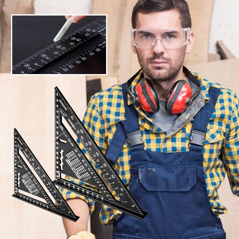 Woodworking Triangle Ruler Precision Measuring Tool For Carpentry