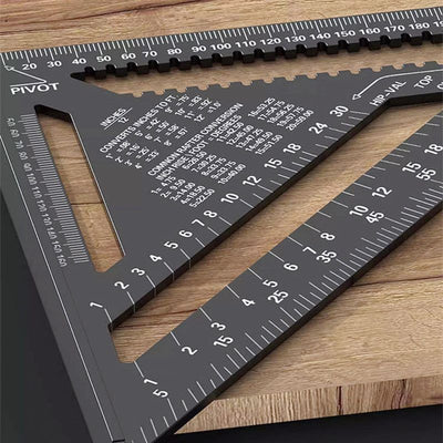 Woodworking Triangle Ruler Precision Measuring Tool For Carpentry
