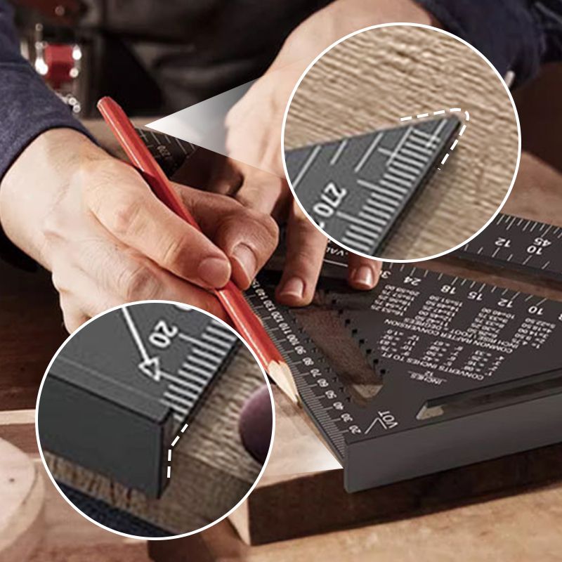 Woodworking Triangle Ruler Precision Measuring Tool For Carpentry