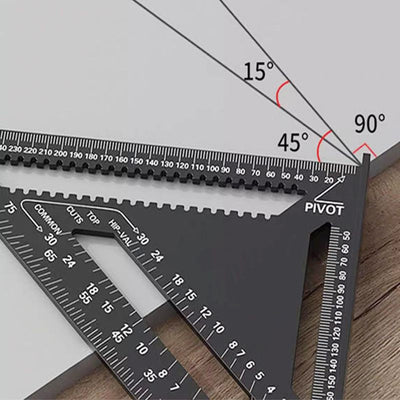 Woodworking Triangle Ruler 7 To 12 Inch Precision Measuring Tool