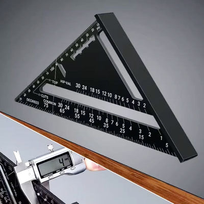 Woodworking Triangle Ruler Precision Measuring Tool For Carpentry