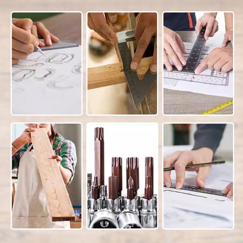Woodworking Triangle Ruler 7 To 12 Inch Precision Measuring Tool