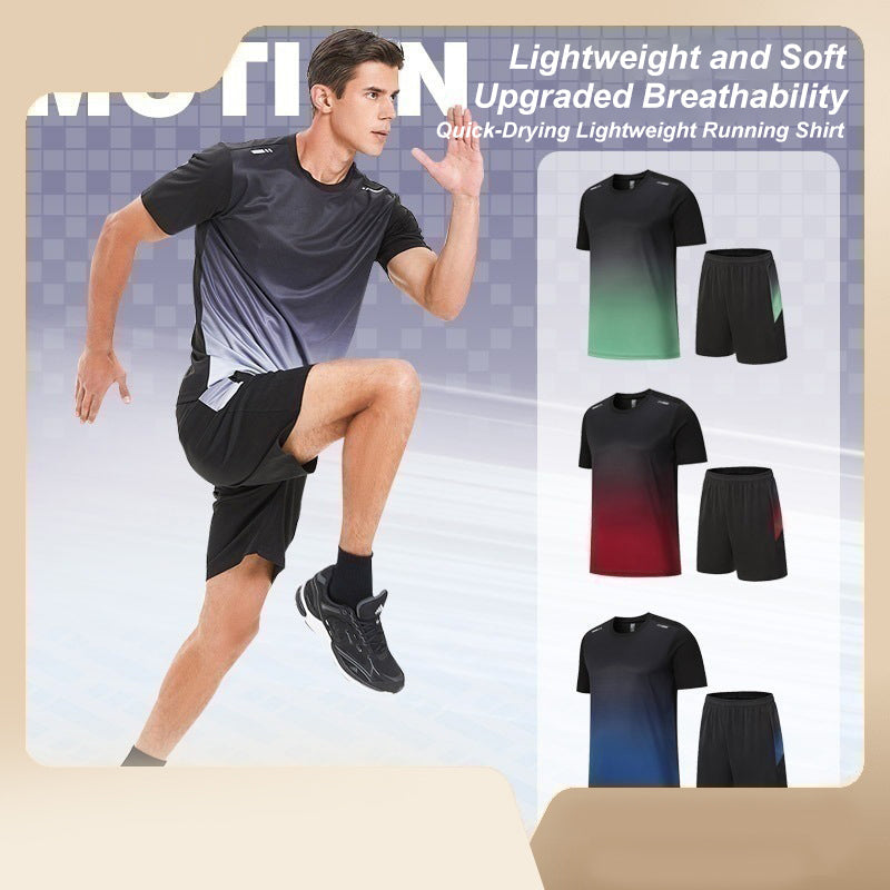 Men's Summer Sports Suit Quick Drying Lightweight Athletic Wear