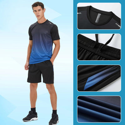Men's Summer Sports Suit Quick Drying Lightweight Athletic Wear