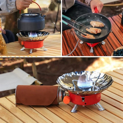 Lotus Small Square Portable Camping Stove Foldable Outdoor Cooker